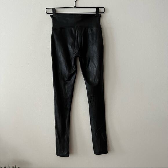 Spanx Faux Leather Leggings in Black - Picture 4 of 5